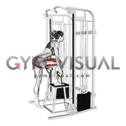 Cable Glute Dominant Step-Up (female)