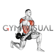 Dumbbell Half Kneeling Lift and Chop