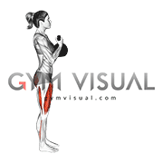 Kettlebell Forward Lunge (VERSION 2) (female)