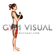 Kettlebell Forward Lunge (VERSION 2) (female)