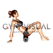 Roll Glutes Sitting on Floor (female)