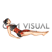 Seated In Out Leg Raise on Floor (female)