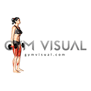 Dumbbell Walking Lunge (female)