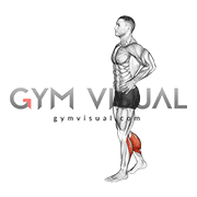 Bodyweight Walking Calf Raise