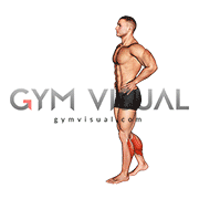 Bodyweight Walking Calf Raise