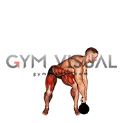 Kettlebell Rotational Deadlift (male)
