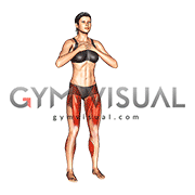 Crossed Arms Front Leg Kick (female)