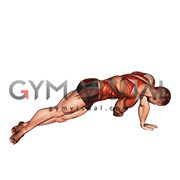 Side Plank Pull (male)