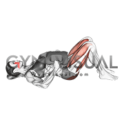 Bottle Weighted Glute Bridge (female)