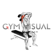 Dumbbell Seated Single Arm Overhead Triceps Extension