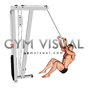 Cable Seated Overhead Curl (SZ Bar)