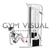 Cable Seated Foot Eversion (female)