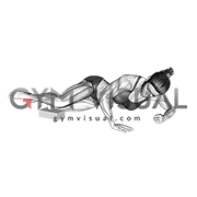 Roll Ball Posterior Tibialis (Single Leg) Side Lying on Floor (female)