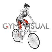 Riding Outdoor Bicycle (female)