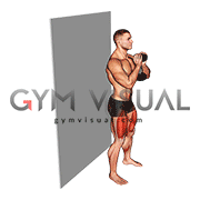 Dumbbell Goblet Wall Sit (male)