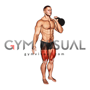 Kettlebell Ipsilateral Reverse Lunge (male)