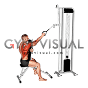 Cable Single Arm High Row with Chest Support