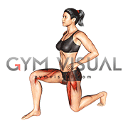 Kneeling Hip Flexor Stretch (female)