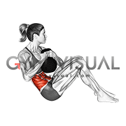 Kettlebell Weighted Russian Twist (female)