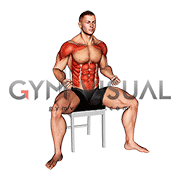 Sitting Uppercut on Chair (male)