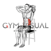 Seated Side Bend on a Chair (male)