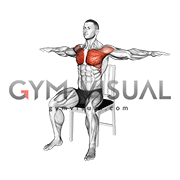 Seated Arm Crossover on a Chair (male)