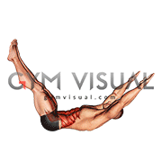 Lying Abdominal Scissors Crunch (male)