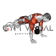 Kettlebell Plank Pass Through