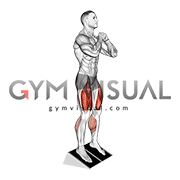 Bodyweight Elevated Heel Front Squat