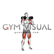 Dumbbell Alternating Arm Thruster
