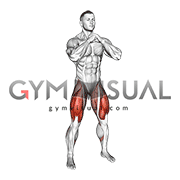 Bodyweight Pulse Goblet Squat (male)