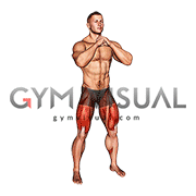 Bodyweight Pulse Goblet Squat (male)