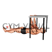 Biceps Curl under Table (male)