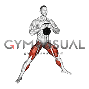 Kettlebell Cossack Squat (male)