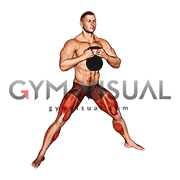 Kettlebell Cossack Squat (male)
