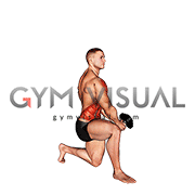 Dumbbell Kneeling Twist Down-up Raise (male)
