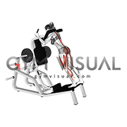 Lever Single Leg Deadlift on Hack Squat Machine (female)