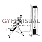 Cable Lying Incline Side Leg Raise (female)