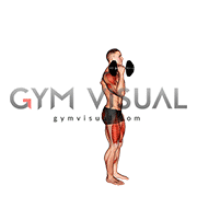 Dumbbell Rear Lunge to Single Arm Shoulders Press (male)