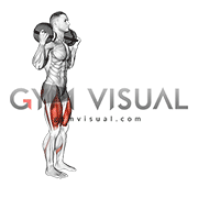 Weighted Sandbag Forward Lunge (male)