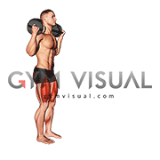 Weighted Sandbag Forward Lunge (male)