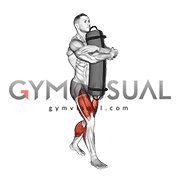 Weighted Sandbag Carry (Bear Hug) (male)