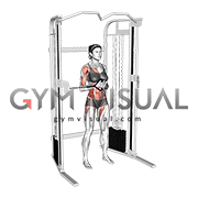 Cable Horizontal Pallof Press (female)