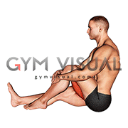 Seated Single Leg Hugging Knee Flexion (male)