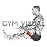 Seated Single Leg Hugging Knee Flexion with Towel (male)