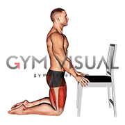 Kneeling Bend Knee Chair Supported (male)