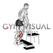 Standing Single Leg Concentration Calf Raise (male)