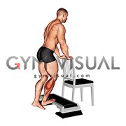 Standing Single Leg Concentration Calf Raise (male)
