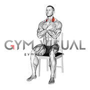 Seated Side to Side Neck Twist on Chair (male)