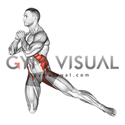 Half Kneeling Torso Twist (male)